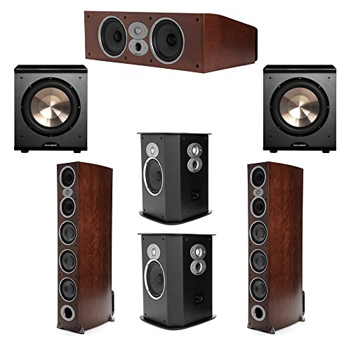 Polk Audio RTi 5.2 Cherry System with 2 A9 Tower Speakers, 1 CSi-A6 Center Speaker, 2 FXi-A6 Surround Speaker, 2 BIC/Acoustech Platinum Series PL-200 Subwoofer