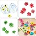 12 Colors Nail Dried Flowers 3D Nail Art Sticker, Natural Real Dry Flower, Nail Design Art Decorations Decals Accessory Nail Supplies, Lovely Five Petal Flower Beauty Nail Stickers for Manicure