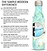 Simple Modern 25 Ounce Wave Water Bottle - Stainless Steel Double Wall Vacuum Insulated Metal Reusable - Leakproof Pattern: Cumulus