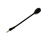 EXMUMCMR Replacement Game Mic for Steelseries Arctis 1 Headphones Detachable Microphone Boom for Steelseries Arctis 1 PS4 Pro PS5 Xbox One X Computer PC Gaming Headsets 3.5mm Jack Noise Cancelling