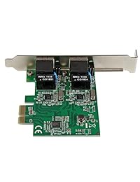 StarTech. com Dual Port PCI Express Tarjeta de adaptador de red del servidor   1 Gbps PCIe Gigabit NIC   Dual Port Server Adapter   Tarjeta de 2 port Ethernet (st1000spexd4)