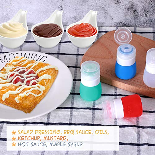 PuGez Salad Dressing Container to Go, Squeezy Portable Salad Dressing Bottles, Salad Dressing