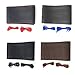 Stitch Steering Wheel Cover - Universal Microfiber Leather DIY Sew On Steering Wheel Covers Wrap B (Black)