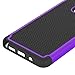 Note 5 Case, LK [Drop Protection] [Shock-Absorption] Hybrid Dual Layer Armor Defender Protective Case Cover for Samsung Galaxy Note 5 (Purple)