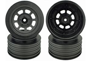 DE Racing Speedway Short Course Wheels (Black) (2) (21.5mm Backspace) (Slash Rear) w/12mm Hex