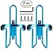 REEHUT Bike Water Bottle Cages (2-Pack), Lightweight Aluminum Alloy Bicycle Water Bottle Holder Brackets for Outdoor Activities - Blue