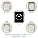 Simpeak Slim Back Case Compatible with Apple Watch 42mm Series 2, Pack of 5, Transparent, Black, Gold, Rose Gold, Silver