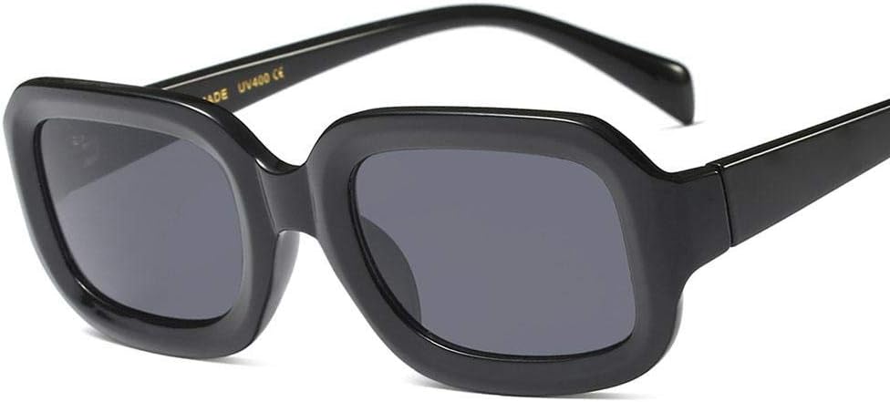 LONG Kleine rechteckige Sonnenbrille Damen Mode Pink Red Square Damen