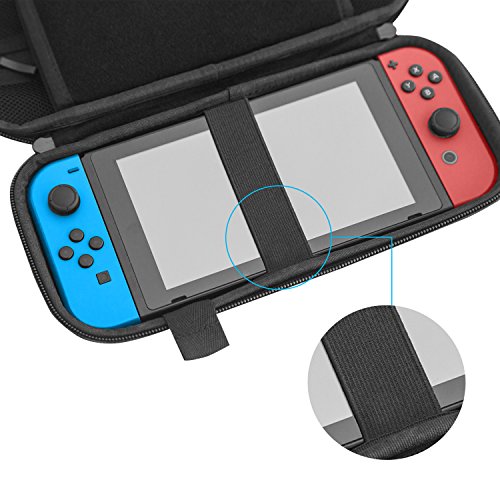 JETech Draagtas Compatibel met Nintendo Switch 2017, Opbergtas/Case/Cover/Hoes/Beschermhoes met 20 Game Cartridge… - Afbeelding 6