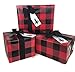 Lumberjack Gift Wrap (Red Buffalo Plaid) for Christmas Wrapping, 24