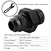 EVIL ENERGY 8AN Flare to 8AN ORB Male Fuel Rail Adapter Fitting Black 2PCS