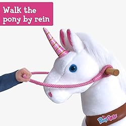 PonyCycle Ride on Horse Riding Unicorn Pink Reins