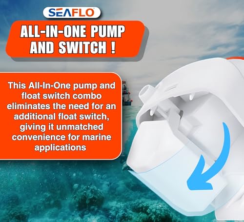 SEAFLO 06 Series Automatic Submersible Bilge Pump - 750GPH, 12V, 3/4