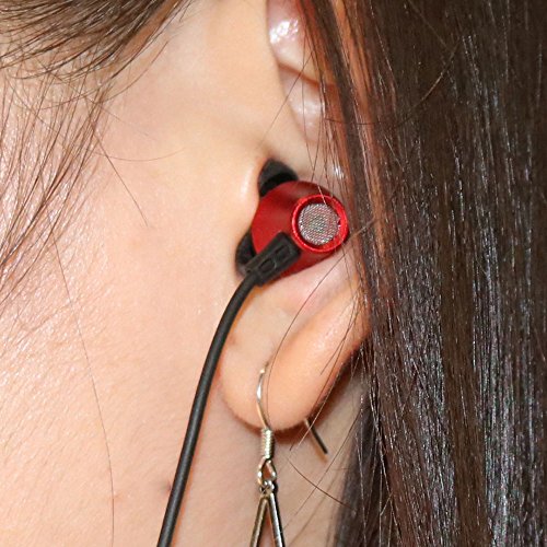 Pomelo Best Earphone with Mic and Remote (Black and Red) - Thumbnail 5