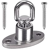 SELEWARE Silent Ball Bearing Swing Hangers, Heavy Duty 360Â° Rotate Swing Swivel Hook for Wooden Playground Yoga Hammock Chair Rope Punching Bag Porch Tire Web Swing Sets, 1200 Capacity
