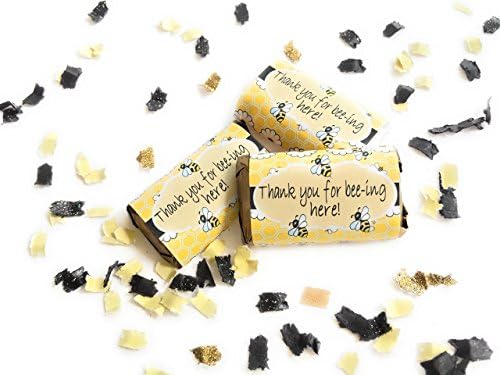 Bumble Bee Baby Shower Miniatures Candy Bar Wrapper Stickers