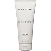 Issey Miyake Le Sel d'Issey Shower Gel - Fresh Woody Marine Shower Gel for Men - With Salt Accord, Marine Seaweed, Ginger & Cedarwood - 6.7 oz