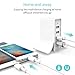 4 Port USB Charger,Wall Charger Desktop Charger Charging Station with Phone Stand Power Adapter for iPhone 7 6/6S Plus, 5/5S, iPad Pro, Galaxy S7, S6 Edge Plus, S5, Nexus, HTC & More