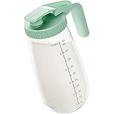 Momcozy Glass Breast Milk Pitcher, Formula Breastmilk Storage Container, Heat & Cold Resistant, No Leak Pitcher for Breastmilk with Wide Mouth, Fast Baby Formula Maker, 48OZ, 1 Count