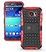 Galaxy s6 Case, Phone Case Galaxy S6 by Cable And Case | Galaxy s6 Armor Cases | Cute Galaxy s6 case SIV [SM-G920F] - Soft/Hard Shell 2 in 1 Tough Galaxy s6 Protective Case Cover Skin - Red S6 Case