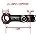 ZHIQIU -60-+60 Degree 90mm 100mm 110mm Adustable Stem Bike Fork Extender Bicycle Handlebar Rise Clamp Adaptor MTB Road Fixed Gear Aluminium Alloy Head Up Adapter Flexible