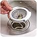 Kitchen Sink Strainer - 4.5 Inch Dia - 2PCS Sink Strainers - Stainless Steel Sink Drain Cover for Almost All US Kitchen Sinks, No Rust, Sturdy Build, Chic Modern Finish - Aisxle