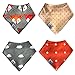 Baby Bandana Drool Bibs For Teething, Drooling and Feeding Boys And Girls 4 pack by Vitae Care - Organic Cotton, Hypoallergenic, Adjustable and Absorbent, Perfect Baby Shower Gift