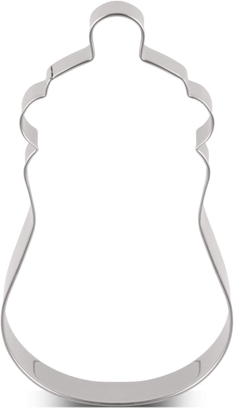 LILIAO Bottle Cookie Cutter for Baby Shower - 2.8 x 4.8 inches - Stainless Steel