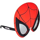 Sun Staches Official Spider-Man Sunglasses | Marvel Costume Accessory Mask | One Size Fits Most