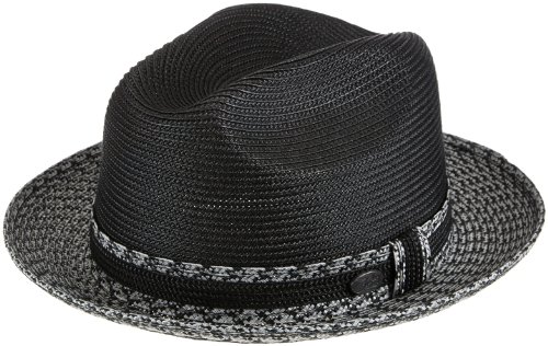 Bailey of Hollywood Men's Mannesroe Braided Fedora Trilby Hat Hat, -overcast, S