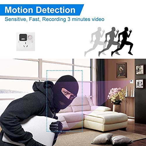 ETbotu HD 1080P Camera USB Wall Charger Adapter Video Recorder Security Camera with Card Reader - Thumbnail 2