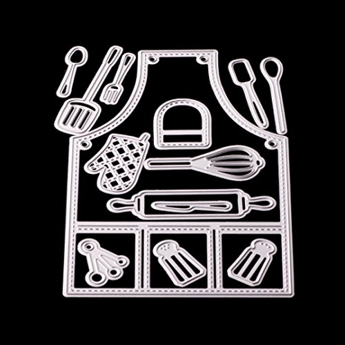 Orangeskycn Embossing Tools for Paper Craft Cutting Dies Metal Stencils Scrapbooking DIY (Silver Die Cutting Dies, A) - Thumbnail 3