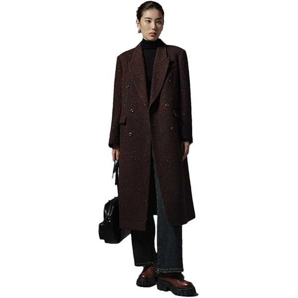 Fleet Street Ltd. Women's Wool Coat with Faux Fur Trim Hood, Loden