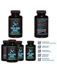 Nitric Oxide Booster w/Extra Strength L Arginine (1200 mg) Pre-Workout Amino Acids Training...