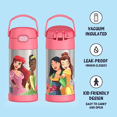 THERMOS FUNTAINER 12 Ounce Stainless Steel Vacuum Insulated Kids Straw