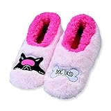 Womens Colorblock Two Tone Ballerina Cozy Fleece Snoozies