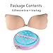 SSILICONE SECRET Strapless Seamless Push Up Silicone Self Adhesive Reusable Padded Invisible Bra Nude