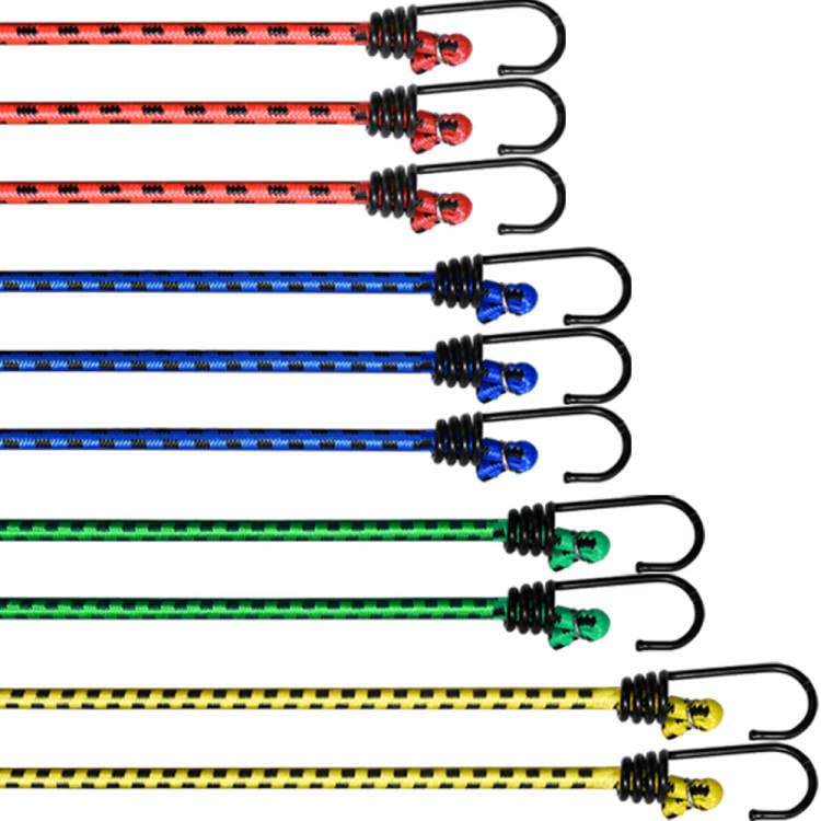 Ram® 10 x Bungee Cords With Hooks Heavy Duty Pack Of 10 Weatherproof UV Resistant Elastic Bungee Hooks Camping Luggage Tarps Garden Furniture Hooks