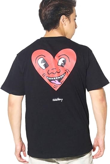 Amazon ニューエラ キース へリング コラボ Tシャツ メンズ 半袖 ハート ブラック 黒 Xxl Tシャツ カットソー 通販