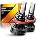 H11 H8 H9 LED Headlight Bulb Mini Size H11 LED Headlight Lamps Conversion Kit 10,000LM 6000K Cool White, Pack of 2