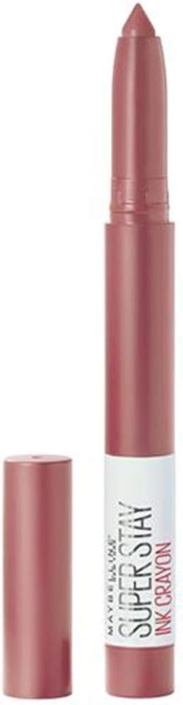 Maybelline Super Stay Ink Crayon Lipstick Makeup, Precision Tip Matte Lip Crayon with Built-in Sharpener, Longwear Up To 8Hrs