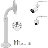 WiTi Security Camera Mount Bracket 6 inch Base,15.7inch-23.6 inch Extendable J-Pole Compatible with Reolink Amcrest IP Cameras, Solid Metal Mounting Bracket for Camera System Outdoor and Indoor