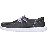 HEYDUDE Women's Wendy Funk Friendship Lace Slip On Loafer | Bracelet Laces | Removable Foam Insole With Extra Cushioning, Flexible Outsole With Excellent Grip, Ultra Lightweight Textile Construction