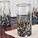 NOVICA 252661 Blown Recycled Glass, 6 Count (Pack of 1), Blue/Clear/Multicolor