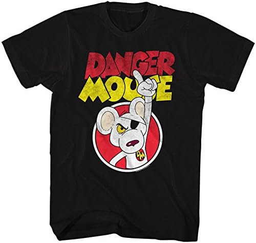 Danger Mouse Men's Dangermouse T-shirt Large Black