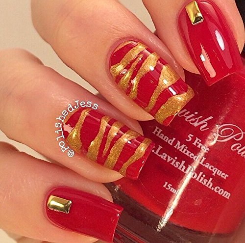 Zebra Stencils Nail Vinyls By Twinkled T - 1 Sheet of 16 Stencils