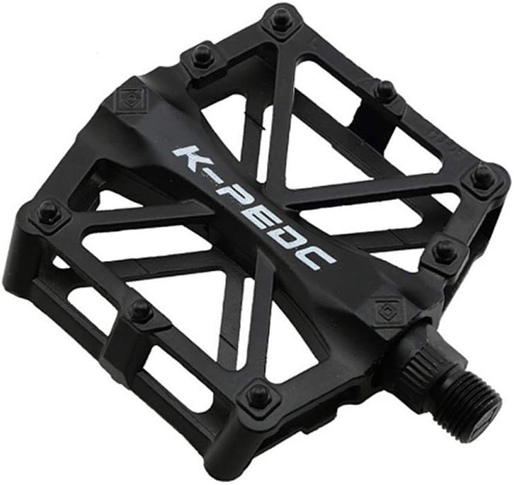 VOANZO Bike Pedals, Bike Bicycle Pedals Aluminum Antiskid Durable Mountain Bike Pedals, MTB BMX Cycling Bicycle Pedals (black) - Image 3