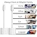 【2 Pack】Headphone Adapter for iPhone,Earphone Adapter Charger & Audio Adapters Cable 4 in 1 for iPhone 11/11Pro/11Pro Max/XR/Xs/Xs Max/X/8/8Plus 7/7Plus,Audio+Charge+Volume Control,Support iOS Systemthumb 4