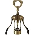 aibileec Wisdom Wing Corkscrew Wine and Bottle Opener for cork and cap antique bronze color