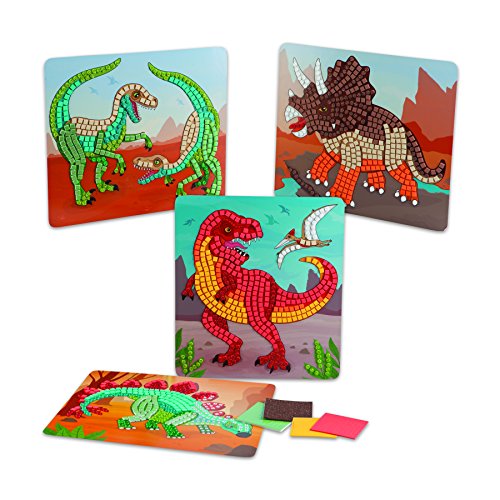 image for The Orb Factory Sticky Mosaics Dinosaurs Arts & Crafts, Green/Brown/Or